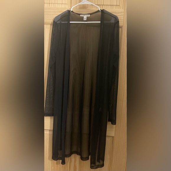 Eye Candy Black Sheer Robe - Picture 8 of 10